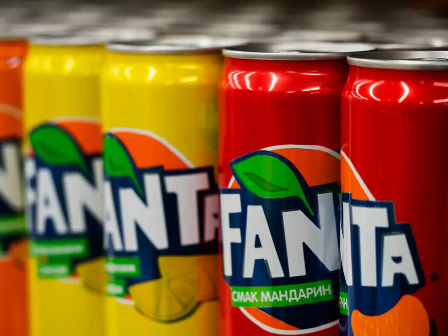 Fanta Lemon is next level on holiday. (Igor Golovniov/SOPA Images/LightRocket via Getty Images)