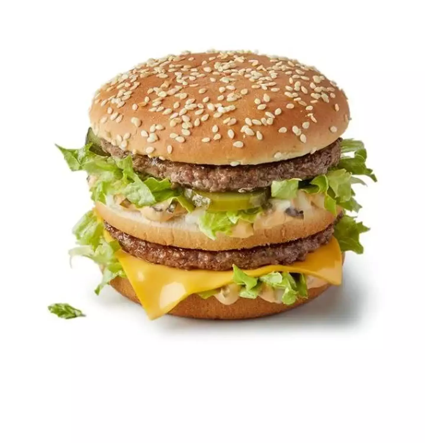 The famous Big Mac, though someone launched a lawsuit claiming it didn't look like this.