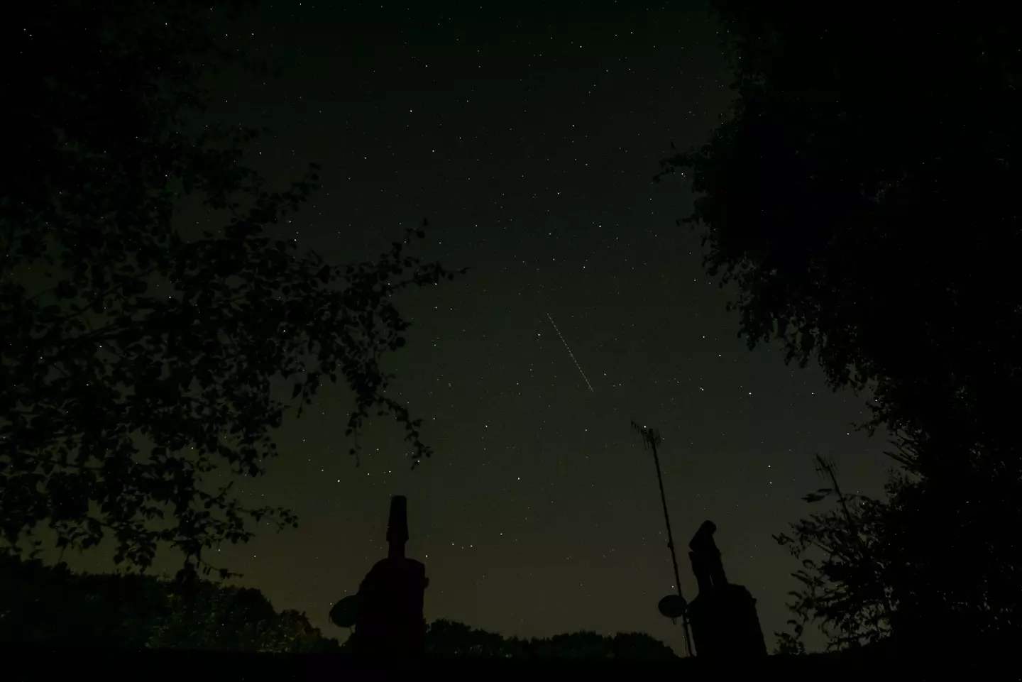 One of the Draconids pictured in the skies above Yorkshire during 2020's meteor shower.