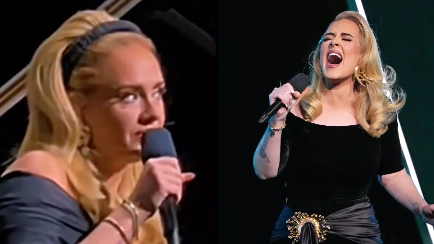 TikTok/@adele.romania/Kevin Mazur/Getty Images