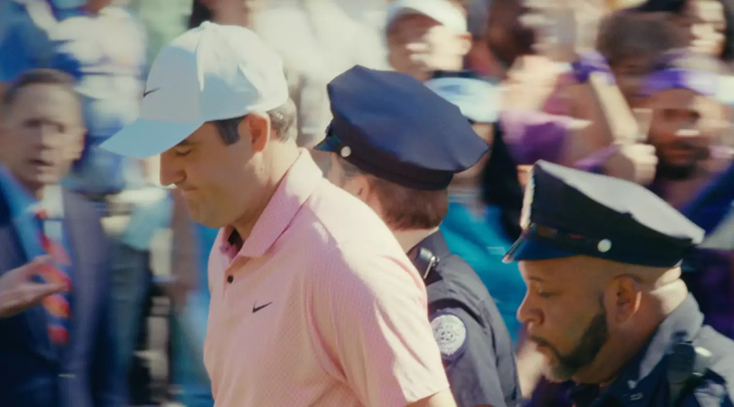 Scheffler is unafraid of joking about his own legal troubles (Netflix)