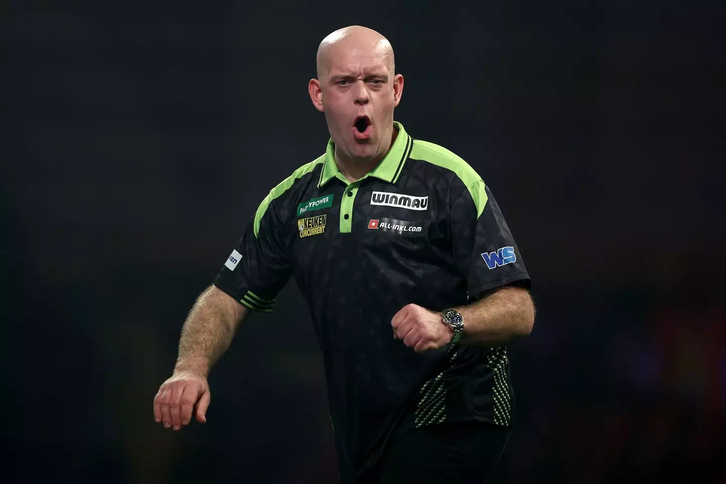 Van Gerwen is now competing in the world tournament (James Fearn/Getty Images)