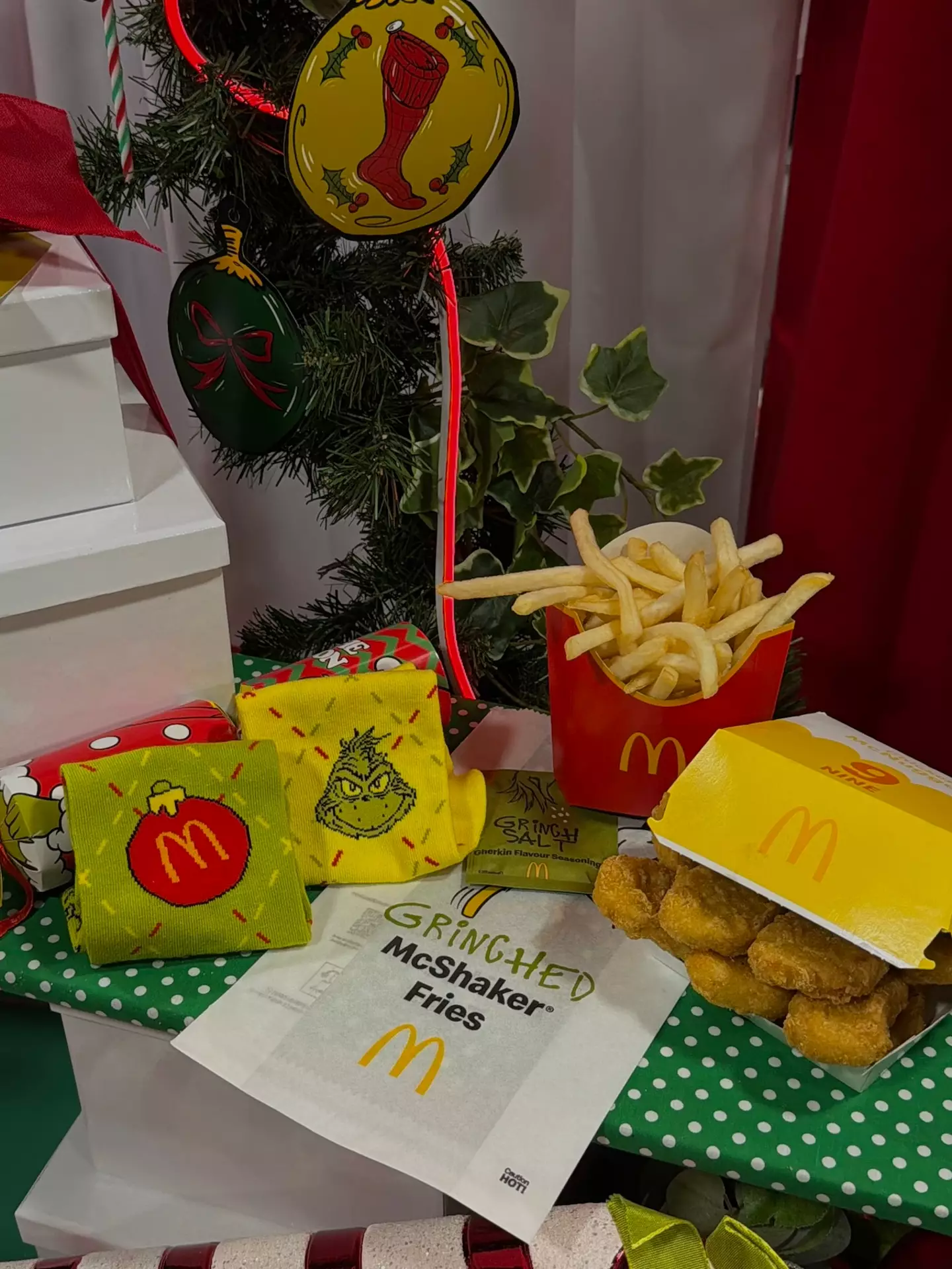 The Grinch Meal comes with Grinch McShaker Fries (McDonald's)