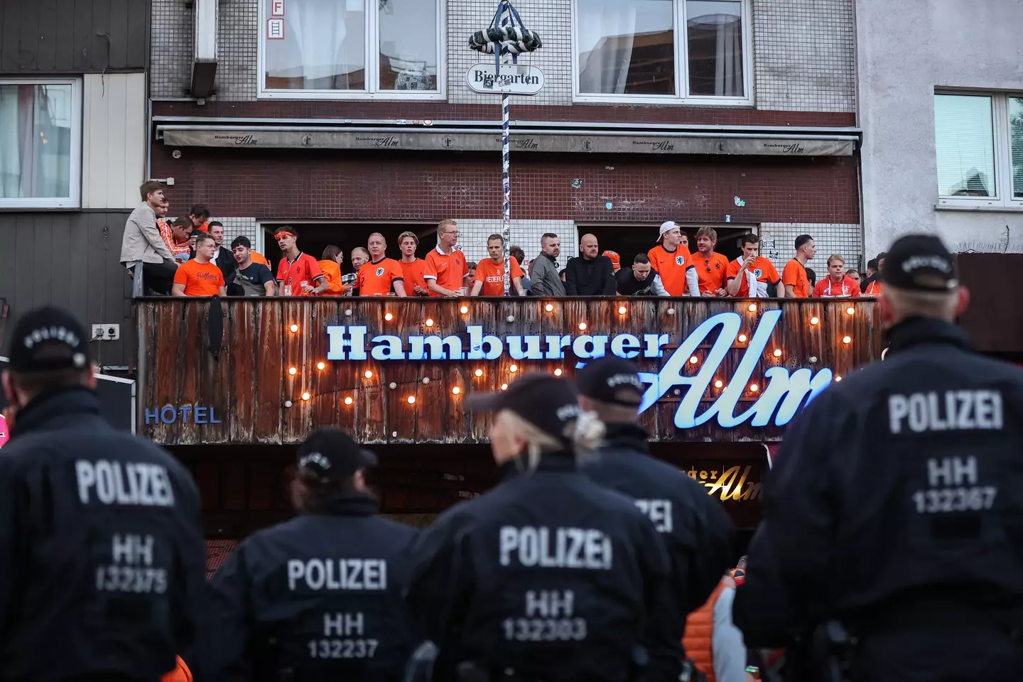 German police have shot an axeman near a Euro 2024 fan zone. (RONNY HARTMANN/AFP via Getty Images)