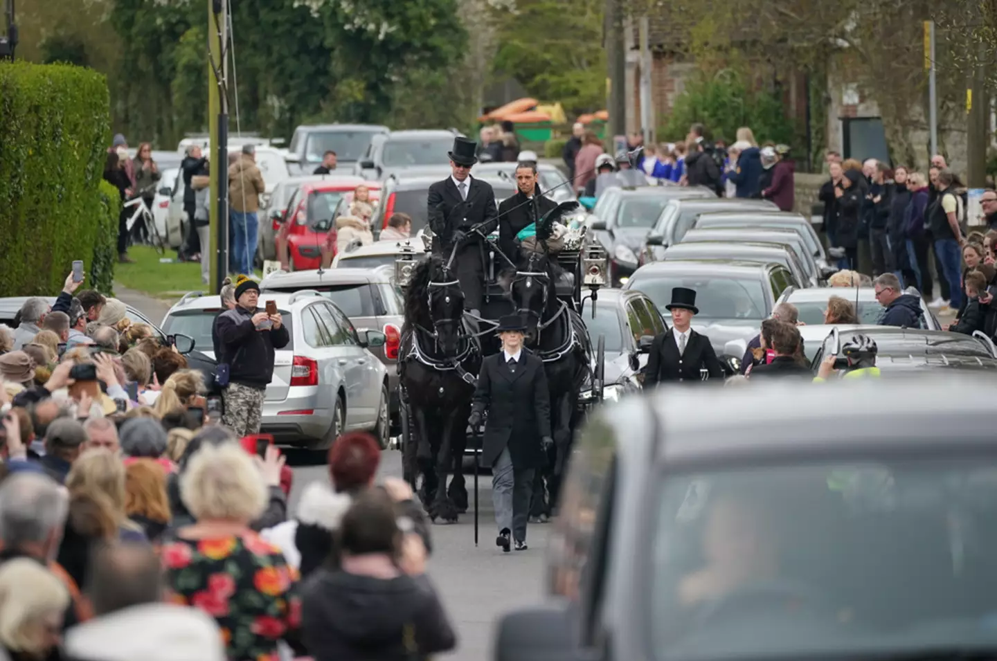 The funeral of the much-loved presenter is taking place today.