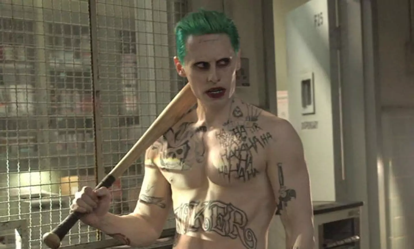 Jared Leto as the Joker.