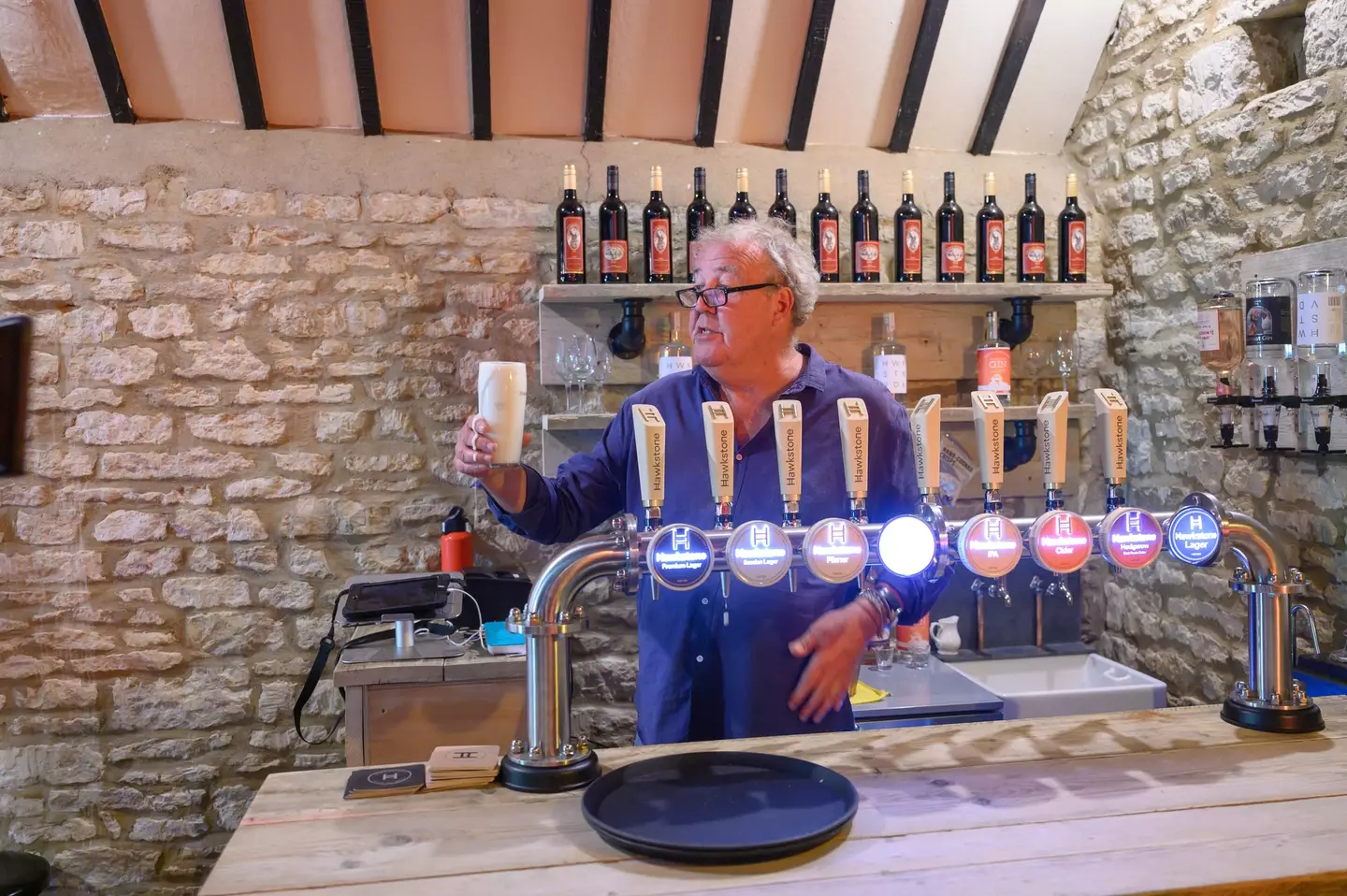 Apparently Clarkson's pint pulling experience isn't great either (Amazon Prime Video)