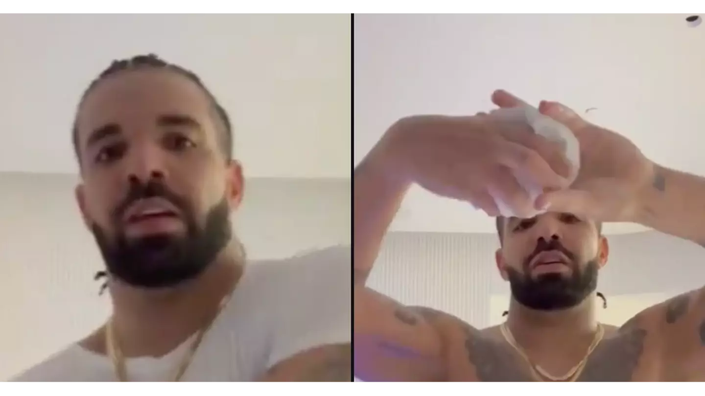 People ‘feel sick’ after Drake shares video showing off how much he sweats during show