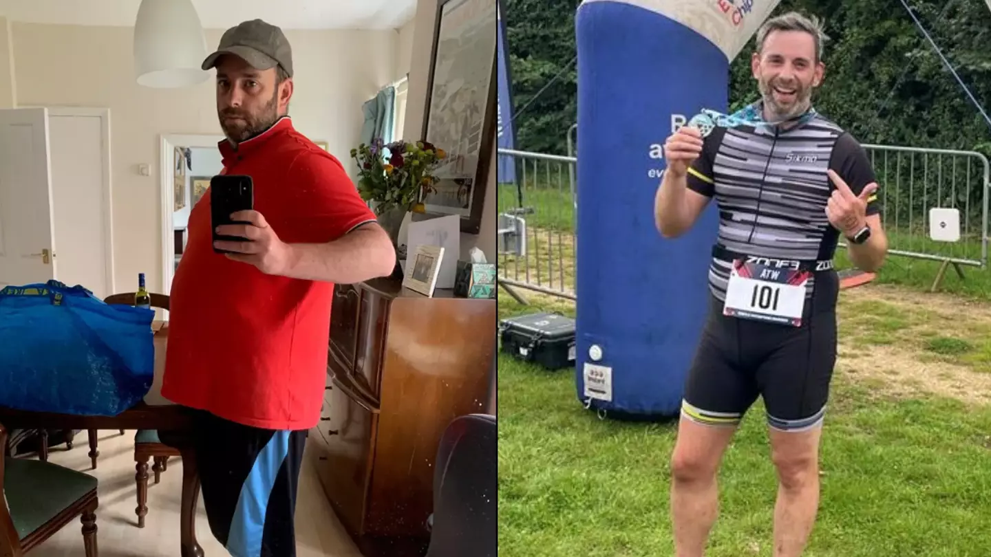 Dad loses five stone in less than a year and now coaches son's football team after major diet change