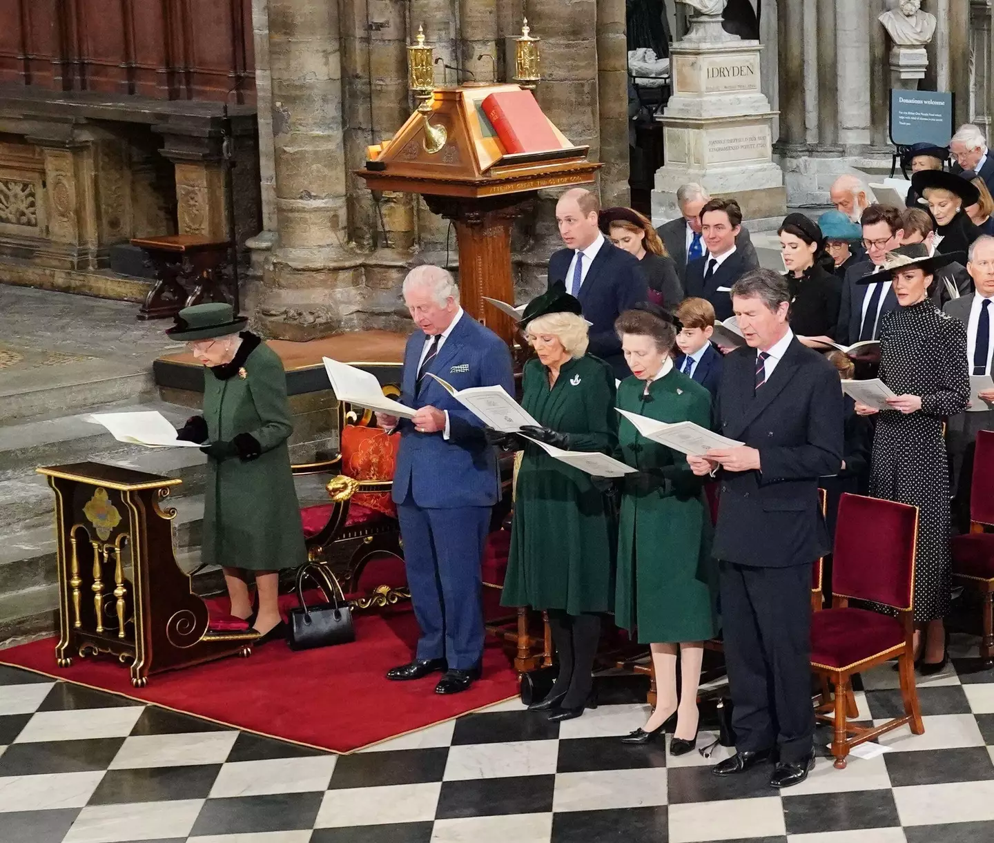 The royal family bid farewell to Prince Phillip.