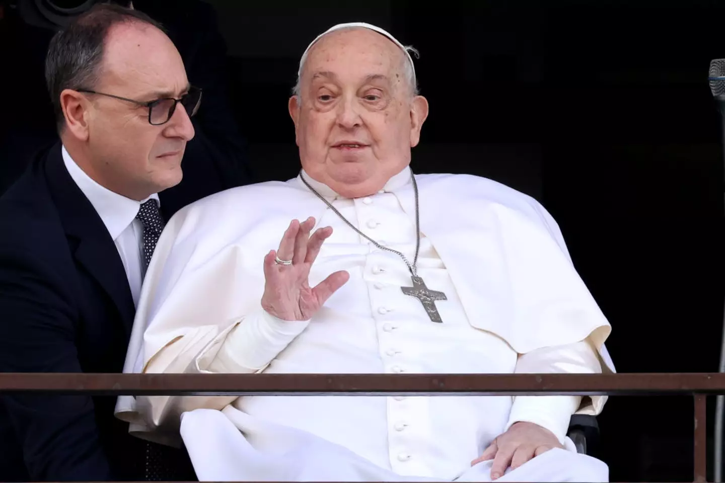 The 88-year-old addressed crowds in Rome just a day before he died (Franco Origlia/Getty Images)