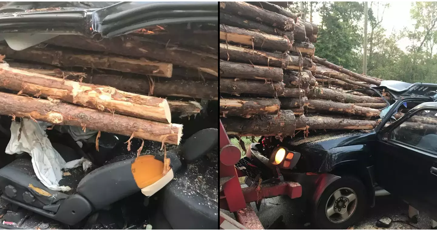 Driver miraculously survived car crash that looked like something out of Final Destination