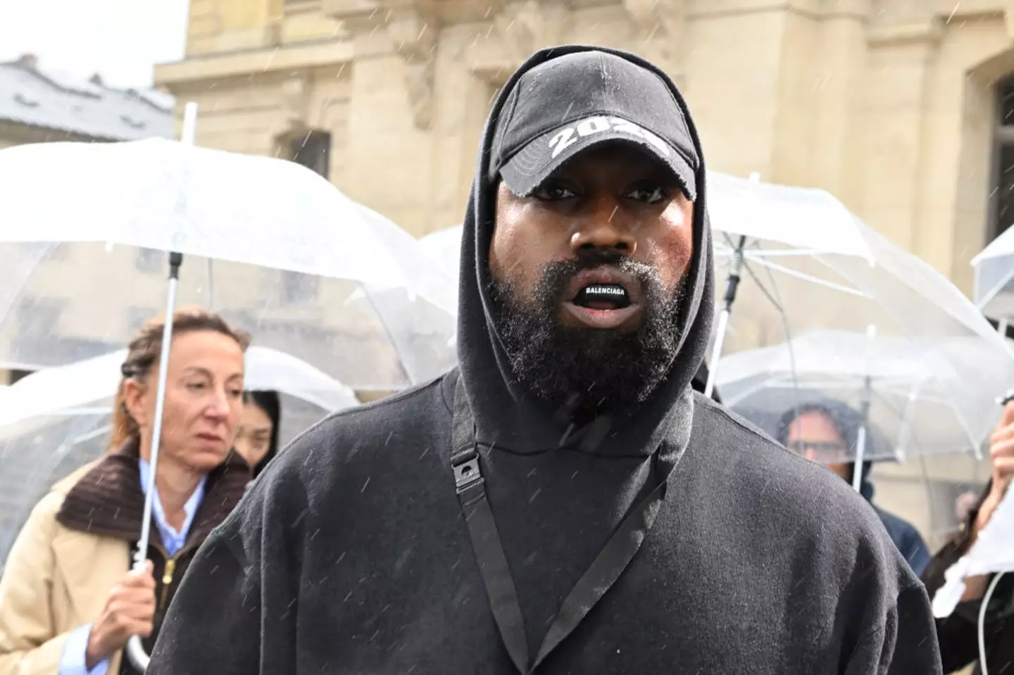 Ever noticed that Kanye doesn't ever smile? (Stephane Cardinale - Corbis/Corbis via Getty Images)