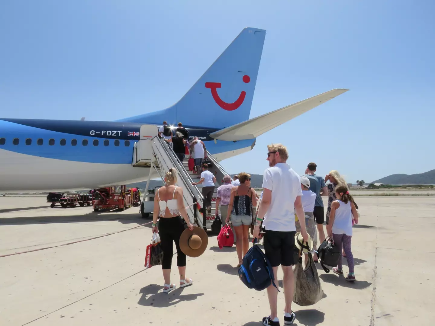 The pair were not allowed to board their flight.