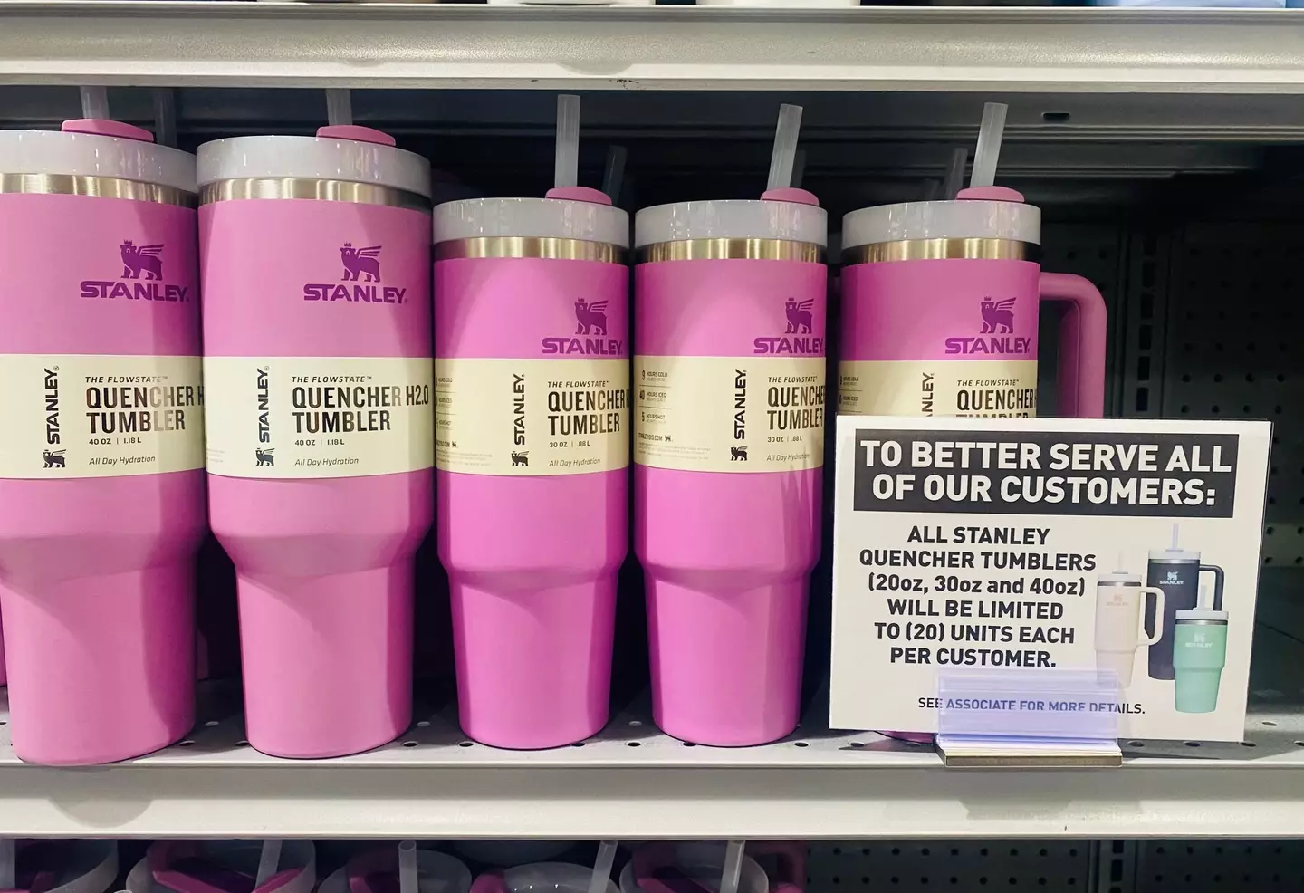 Stanley cups have become very popular to the point that some retailers have imposed limits on the amount a person can buy.