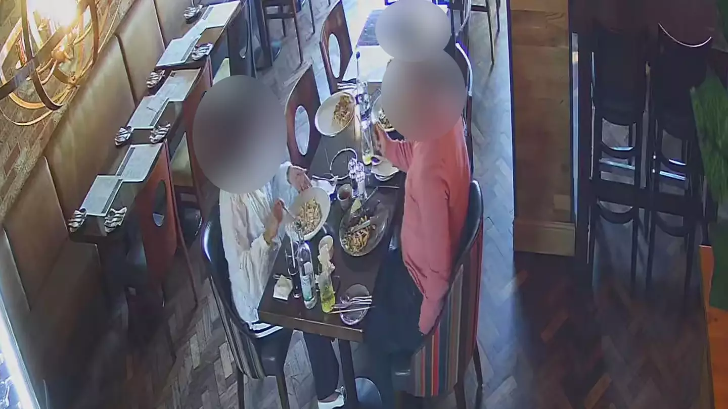 Restaurant releases CCTV after couple 'deliberately put glass in their food’ before refusing to pay £65 bill