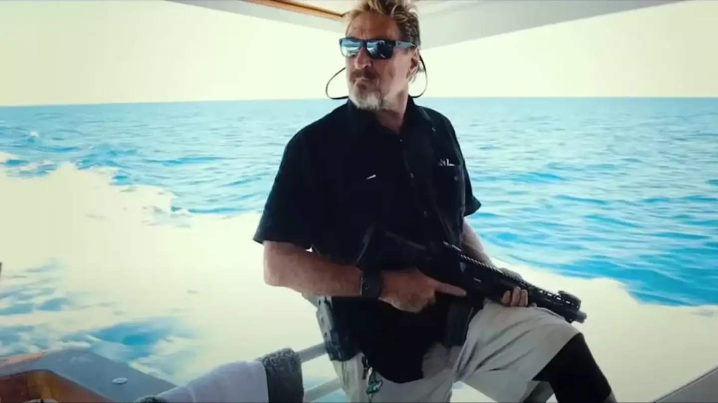 King said McAfee would regularly shoot his gun randomly inside the boat.