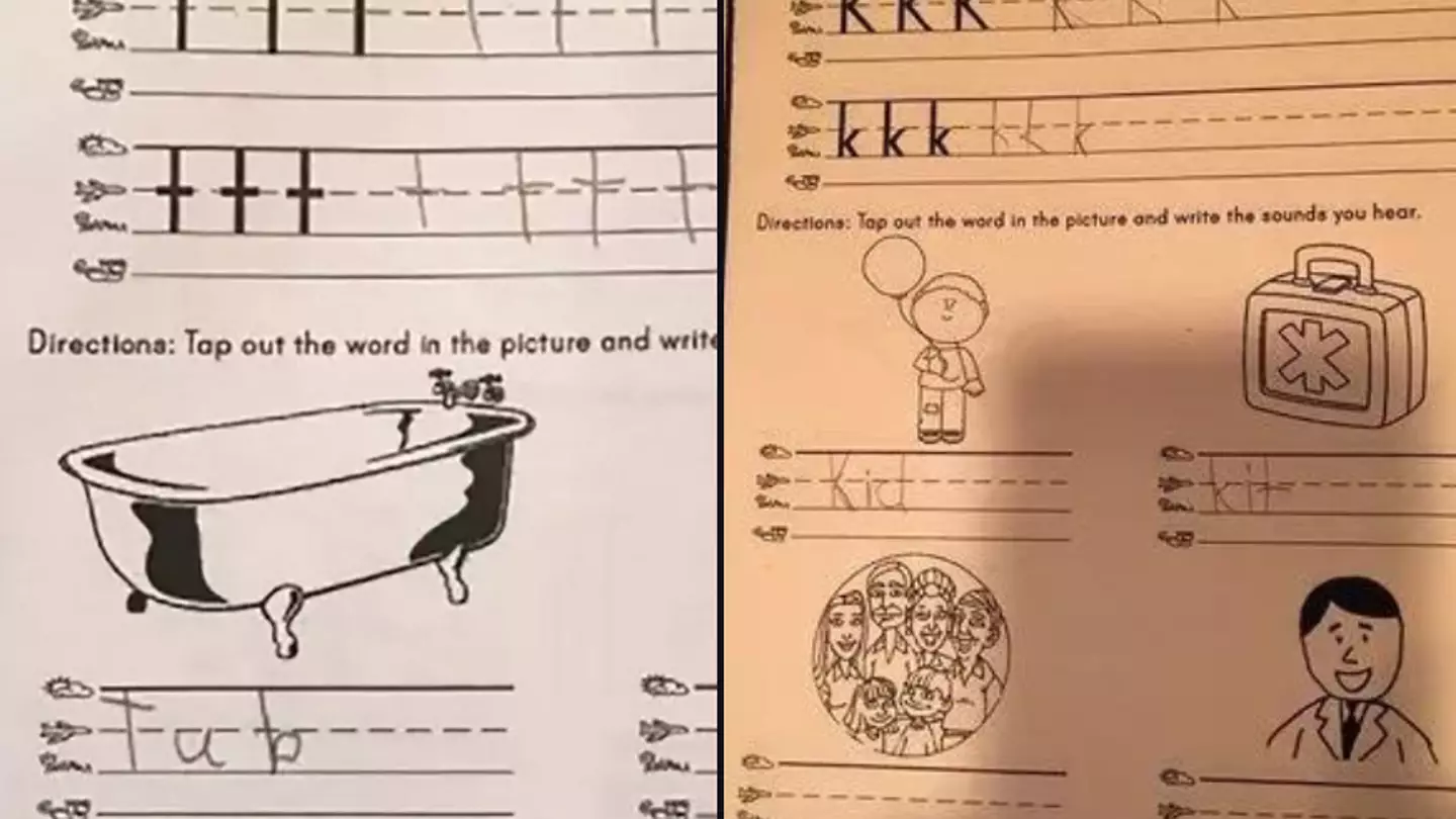 Mum furious over worksheet meant for nursery children with 'ridiculous' answer leaving her stumped