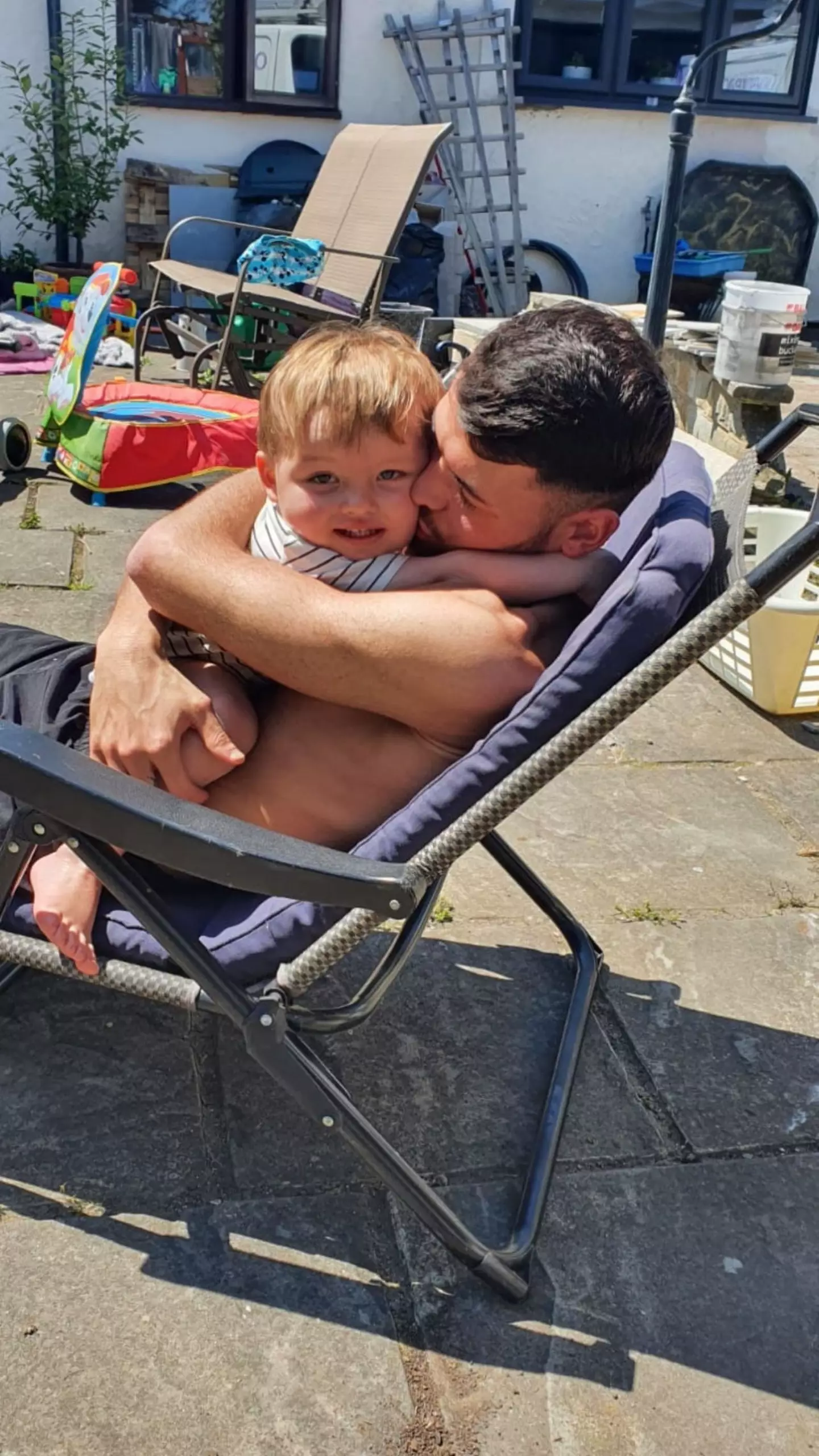 Joe Blackman shares his son with a childhood friend.