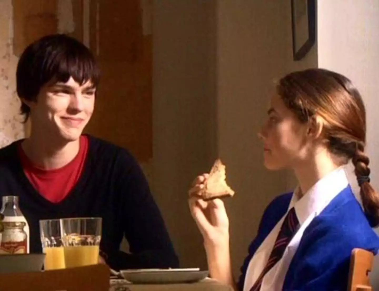 Scodelario and Hoult starred as brother and sister on the show (E4)