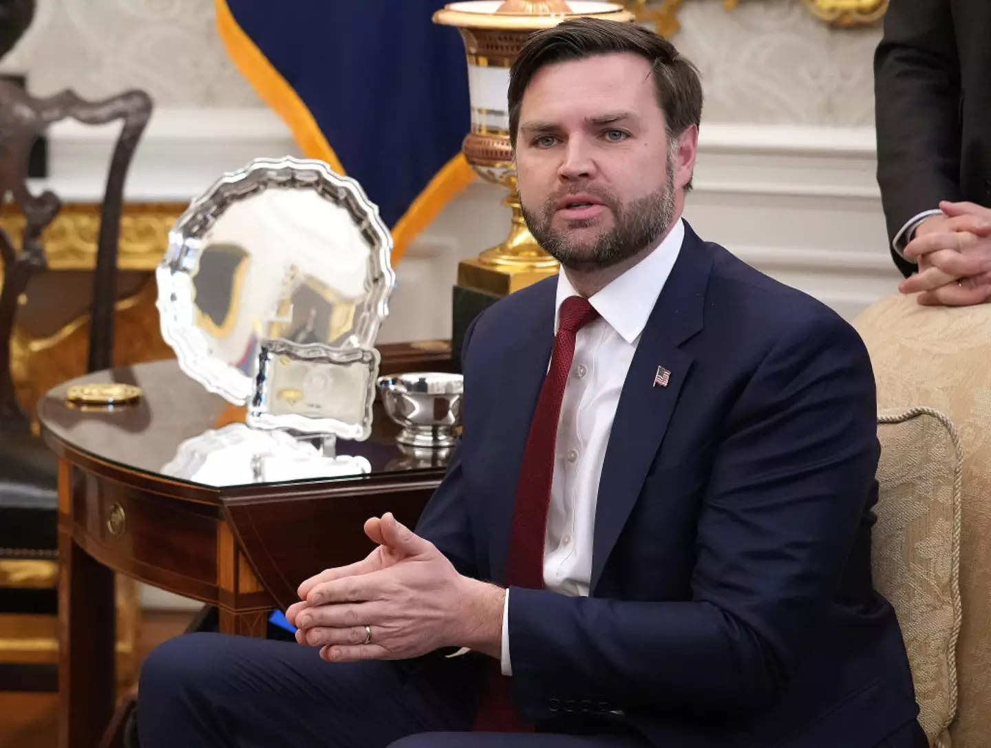 Zelenskyy asked Vance if he had visited Ukraine (Andrew Harnik/Getty Images)
