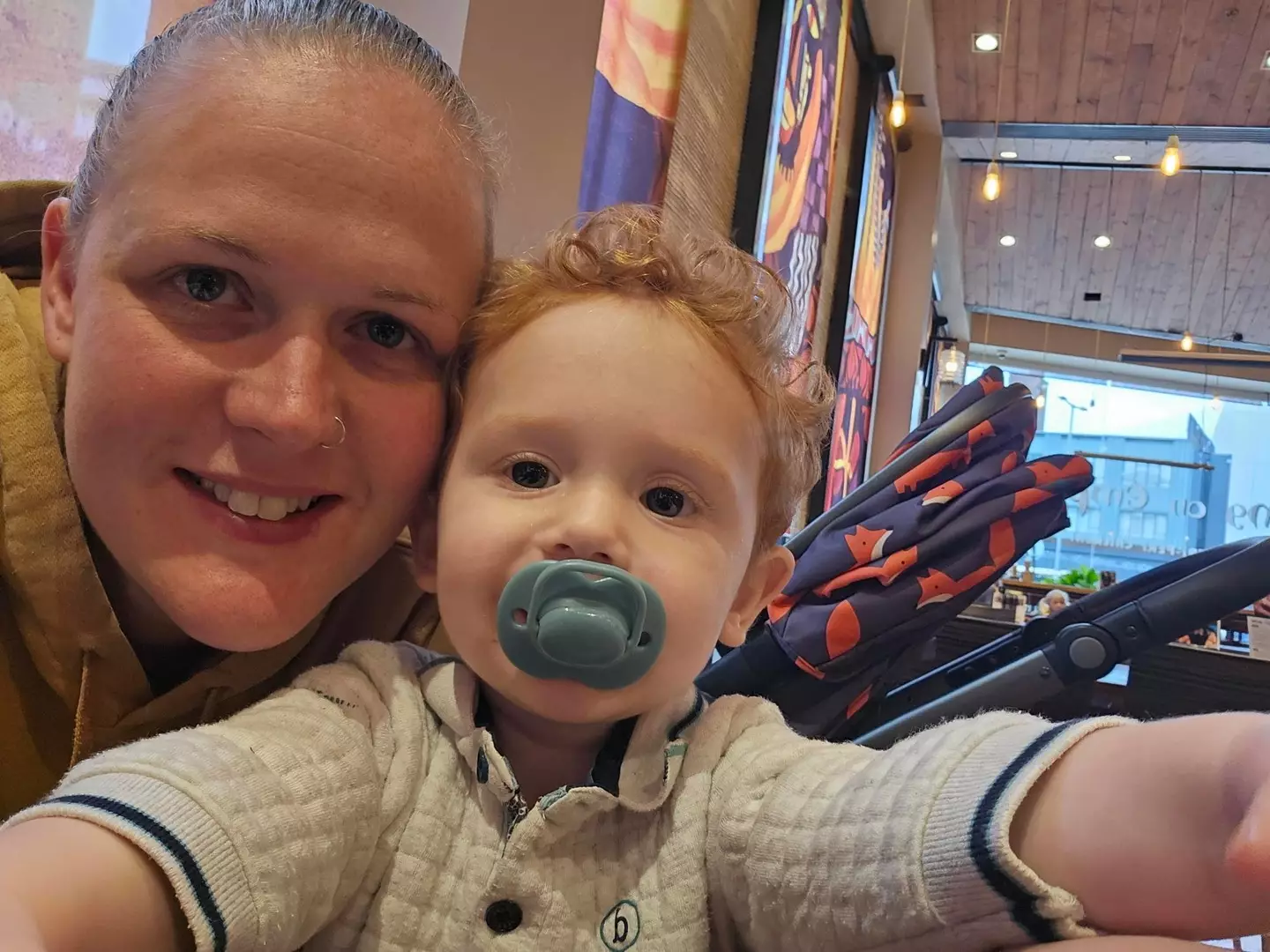 Laura welcomed her son in 2022 (SWNS)