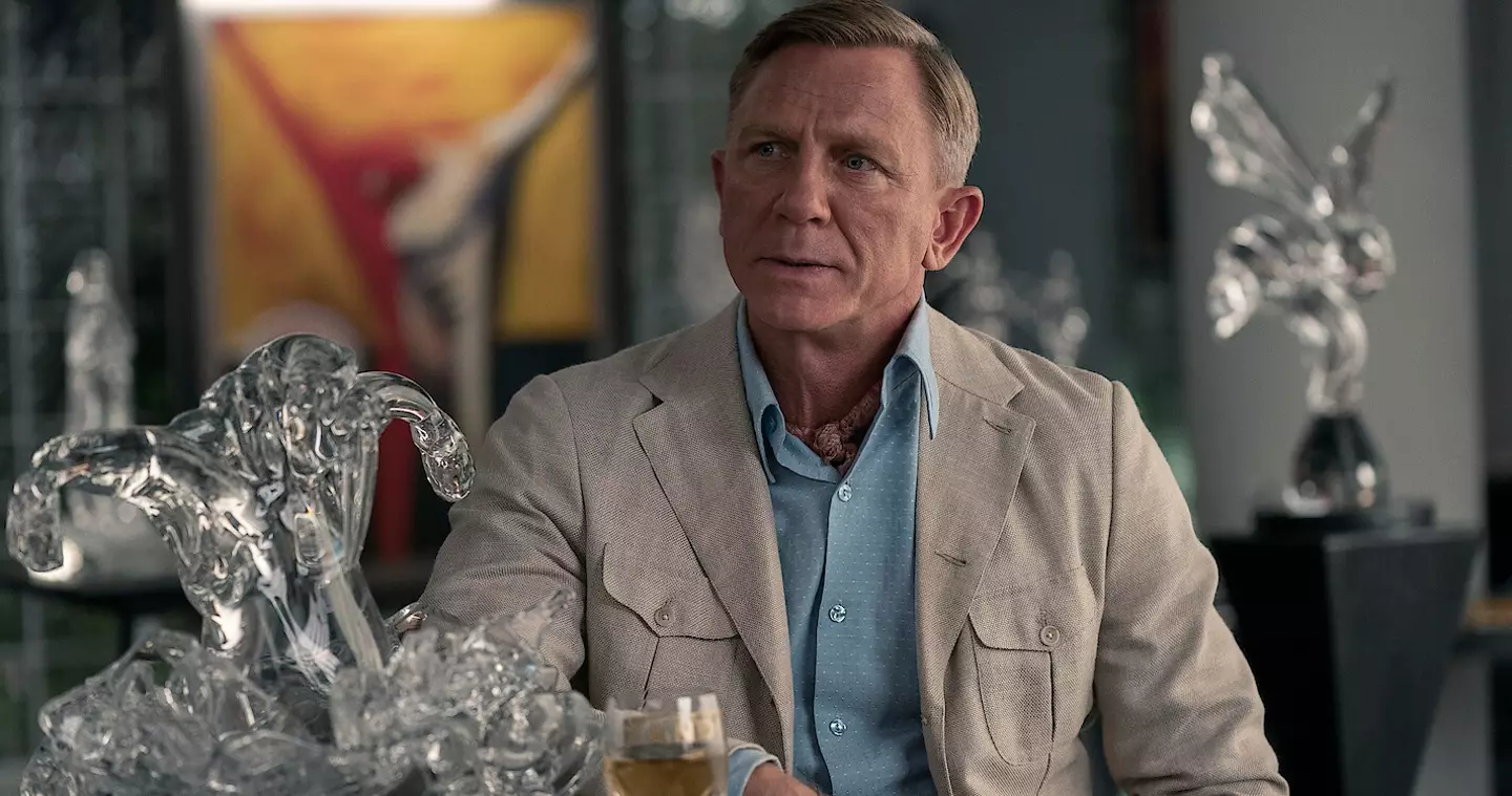 Grant's character is married to Daniel Craig's Benoit Blanc.