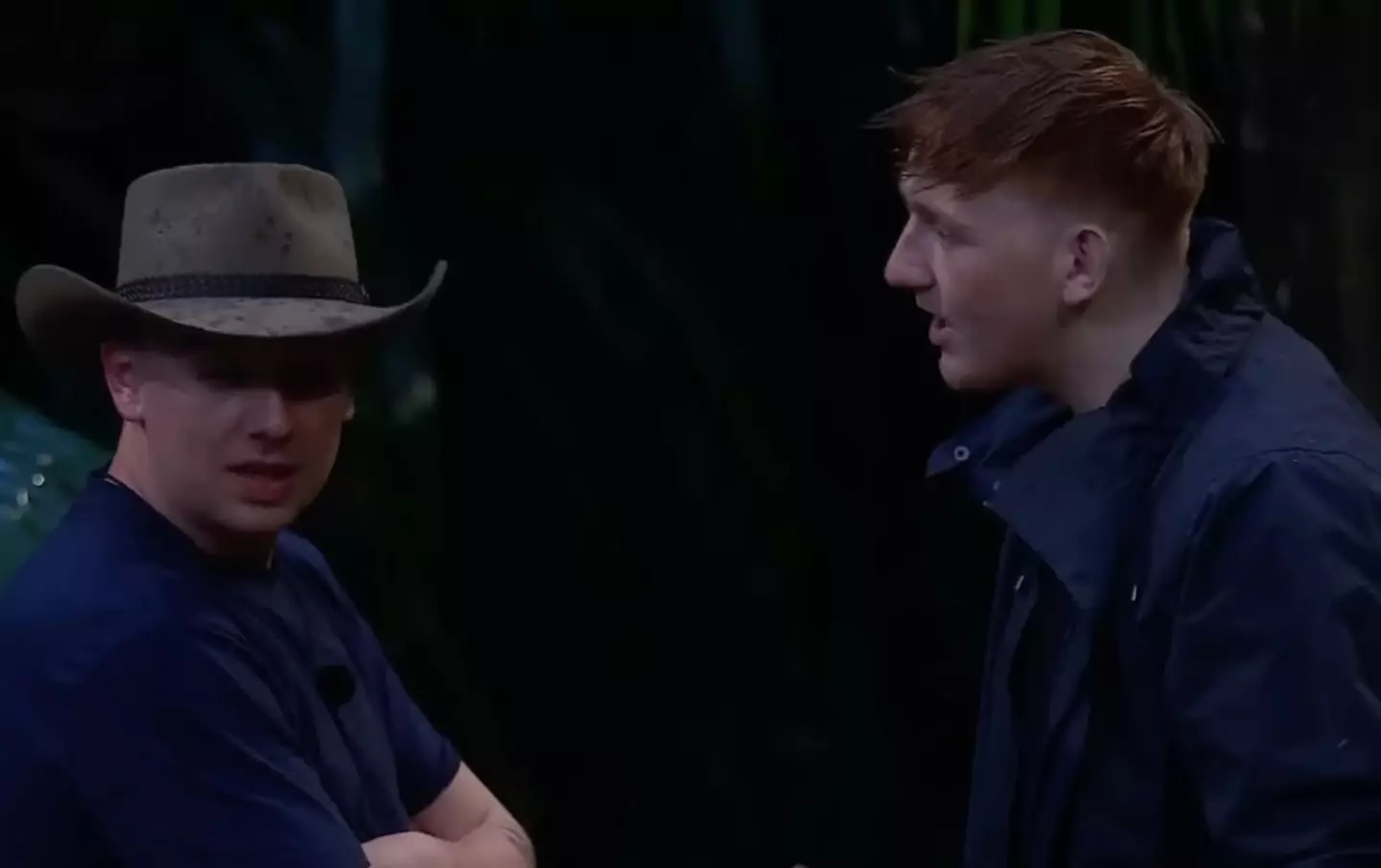 Aitch said he didn't have many deep conversations with Angry Ginge on set but was relieved to just have him around (ITV)