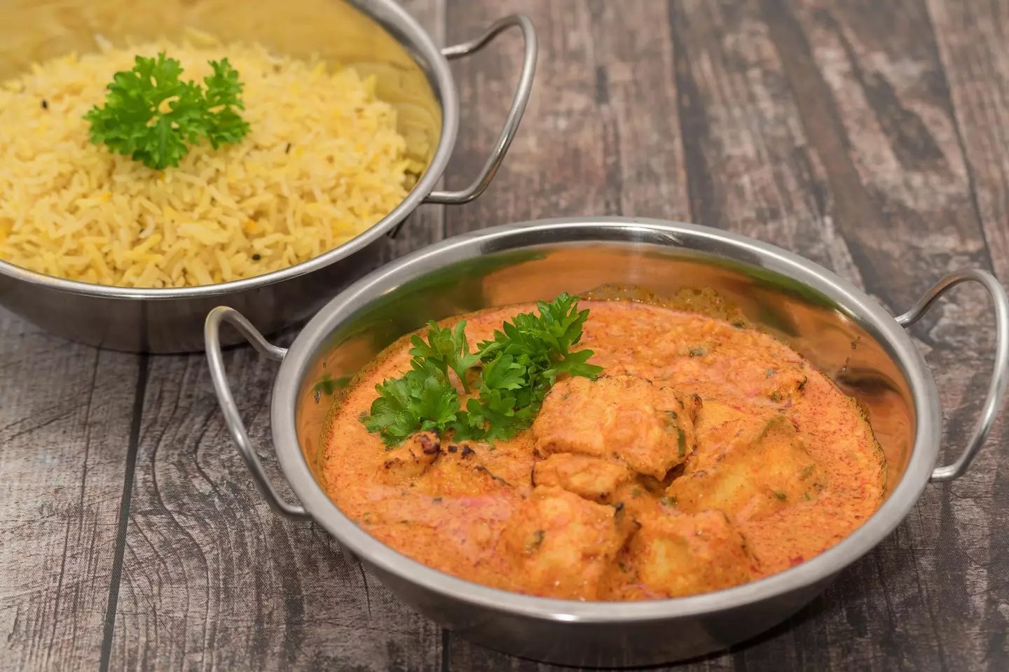 The chicken tikka masala is now a curry house favourite in Britain.