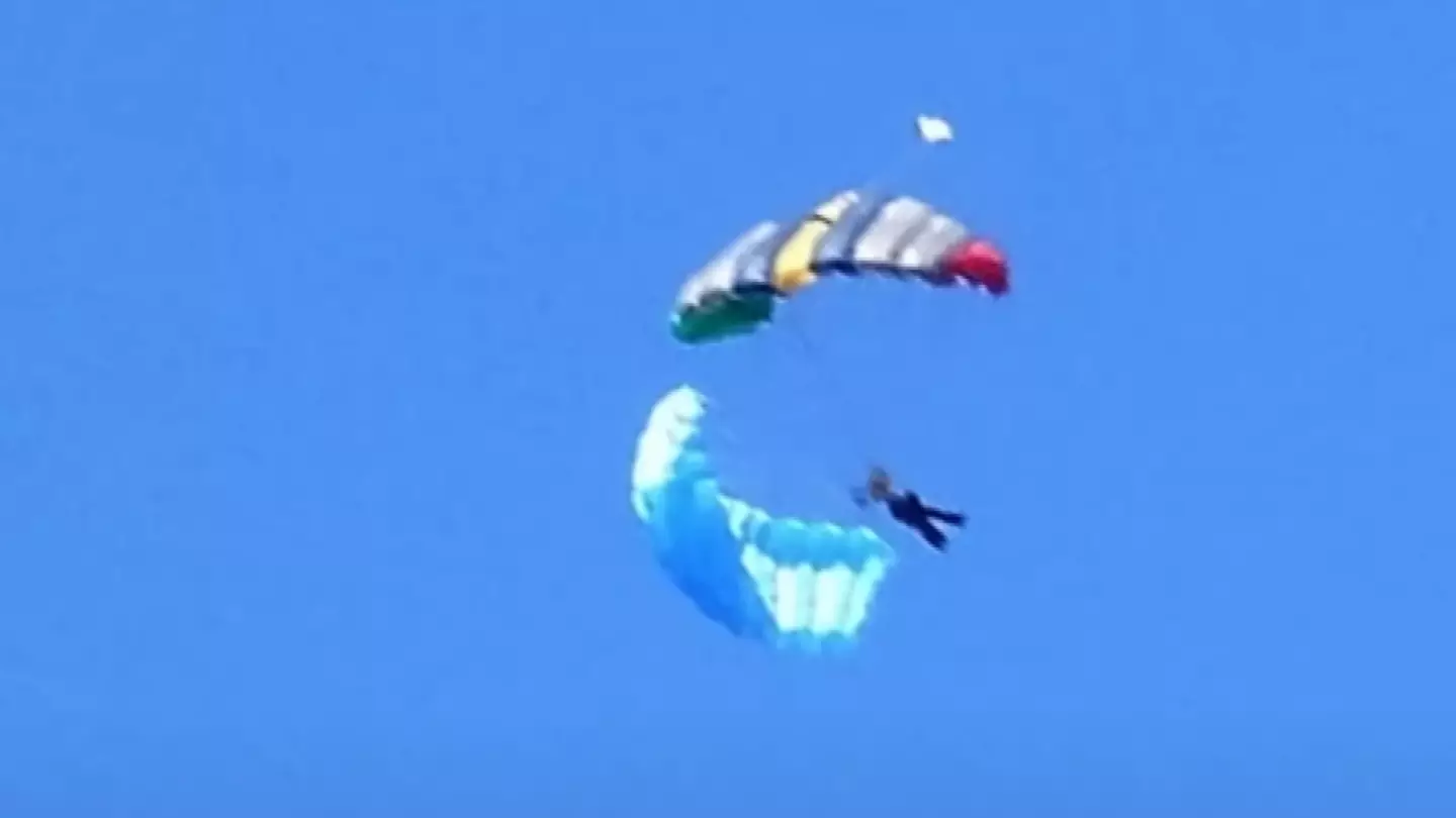 Skydiving instructor died three times and is paralysed for life after saving student when parachute malfunctioned