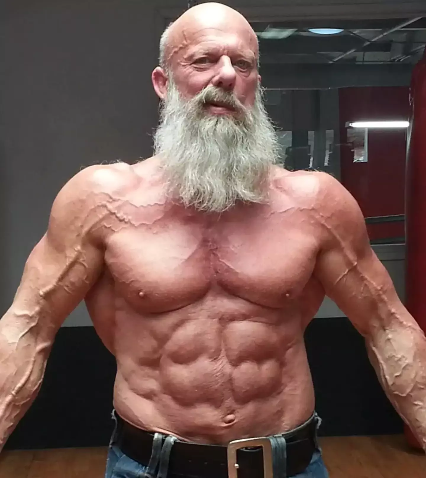The grandpa is inspiring people with their own fitness journeys.