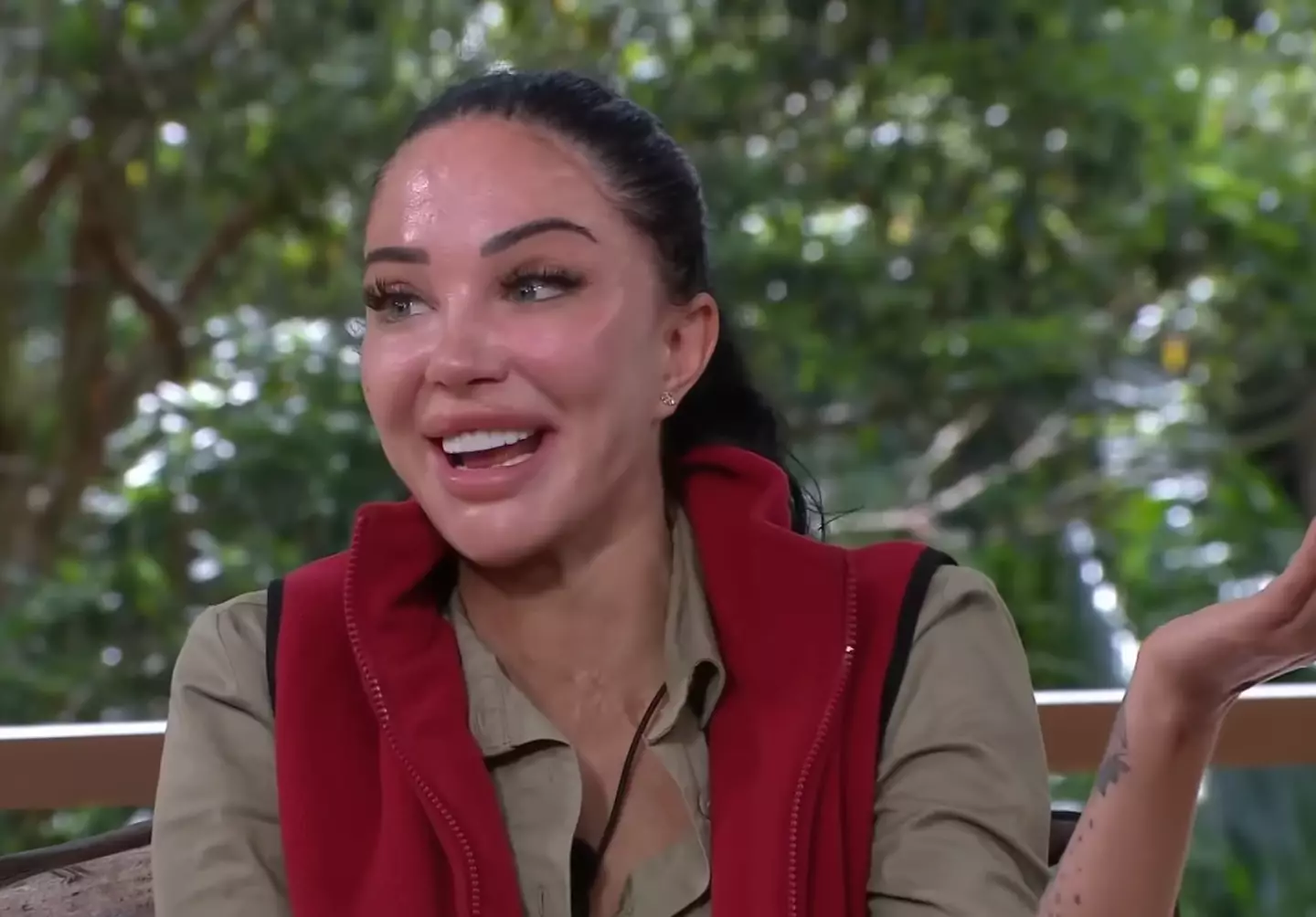 Tulisa was the third star to exit. (ITV)