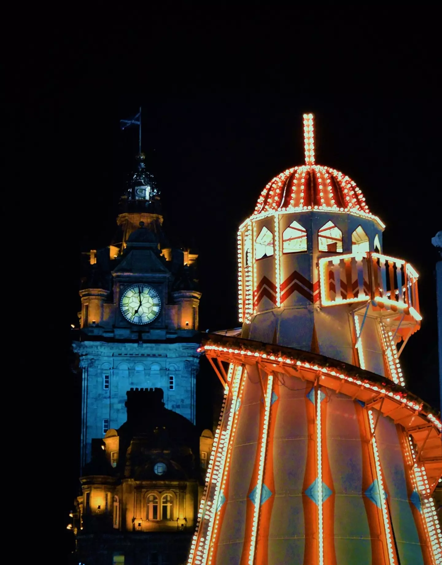 Edinburgh was voted one of the most Christmassy places in the UK.