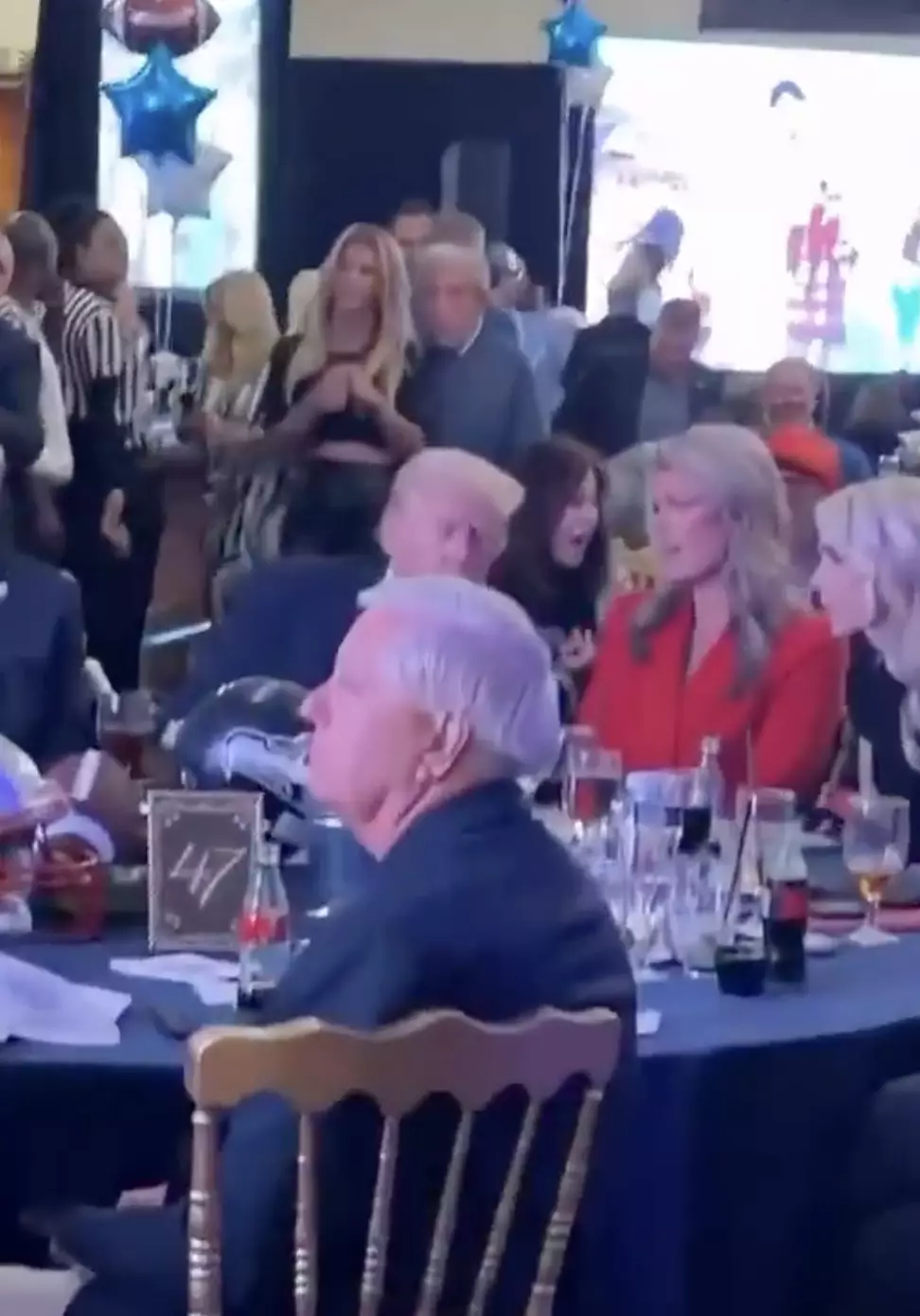 Donald Trump might secretly have been enjoying Bad Bunny's electric performance, despite his public stance against him (X)