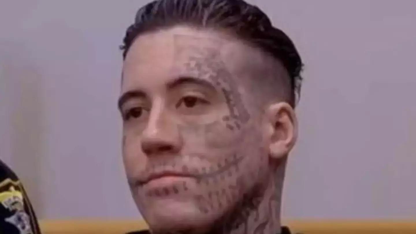 Photo shows 'Deadpool killer' unrecognisable with no face tattoos as new image shows dramatic change of appearance