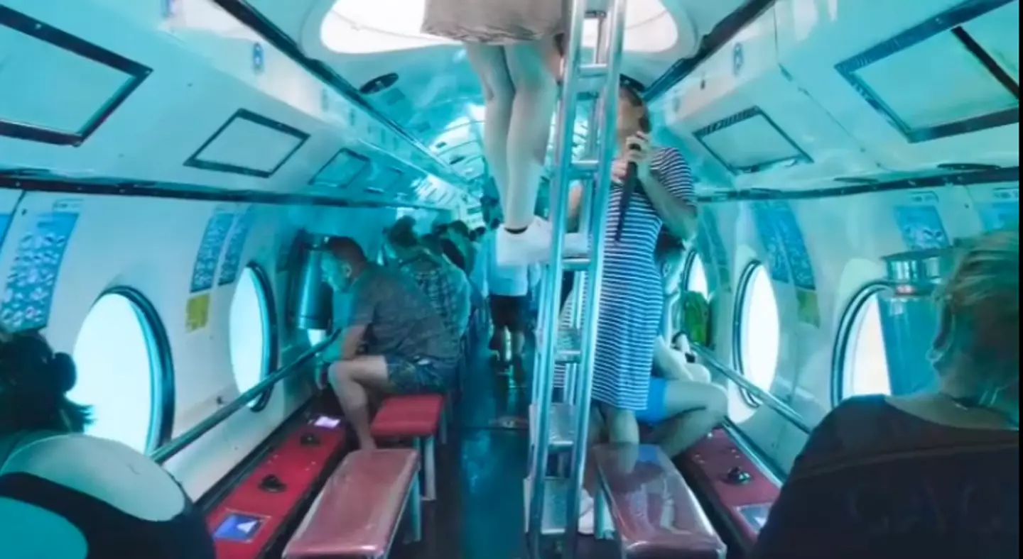 A promotional video showing inside the submarine (Facebook)