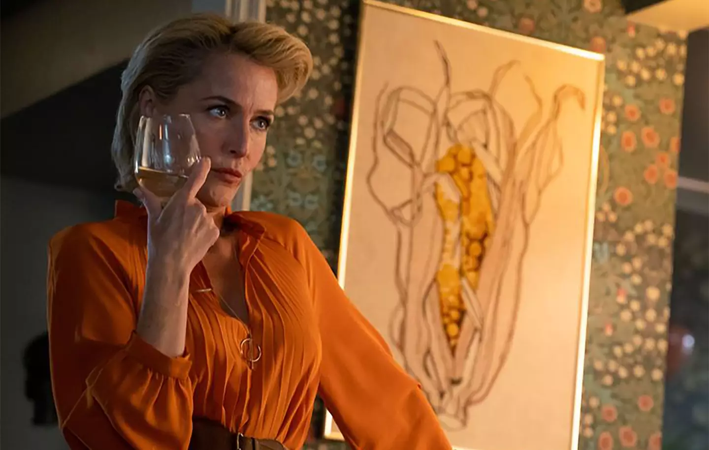 Gillian Anderson in Sex Education.