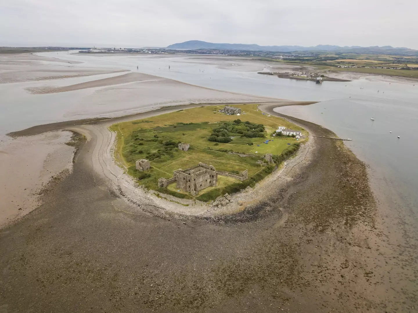 People can visit the tiny island and camp there for just £5 a night.