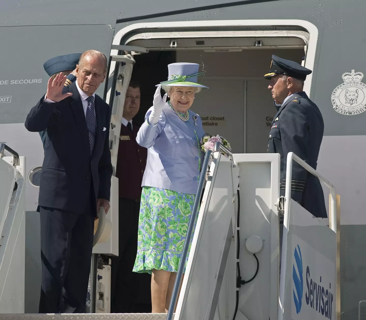 The Queen took her final flight before being laid to rest alongside her husband in a few day's time.