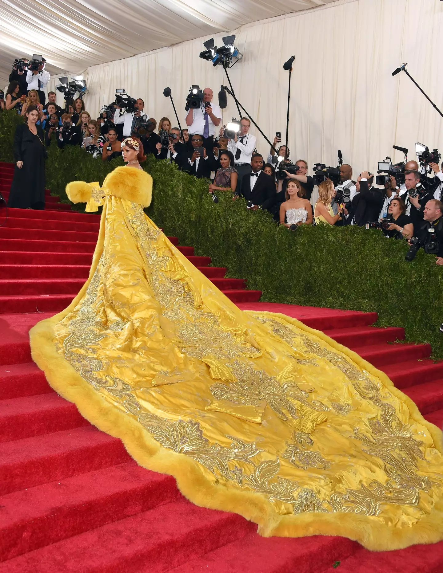 Rylan Clark's pizza look was inspired by Rihanna's 2015 Met Gala dress.