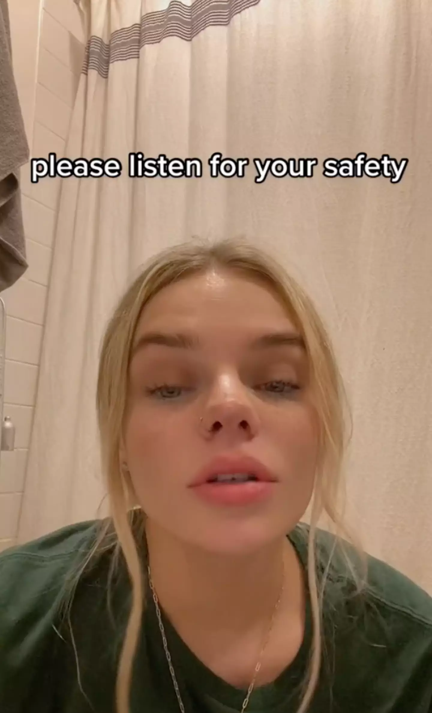 She urged people to listen for their safety.