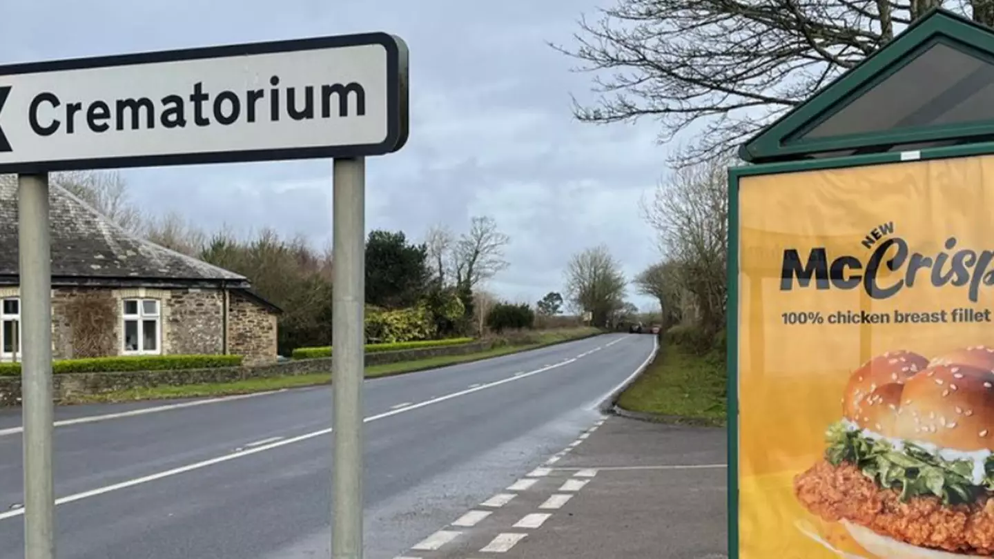 McDonald's to remove 'tasteless' sign after putting it opposite crematorium