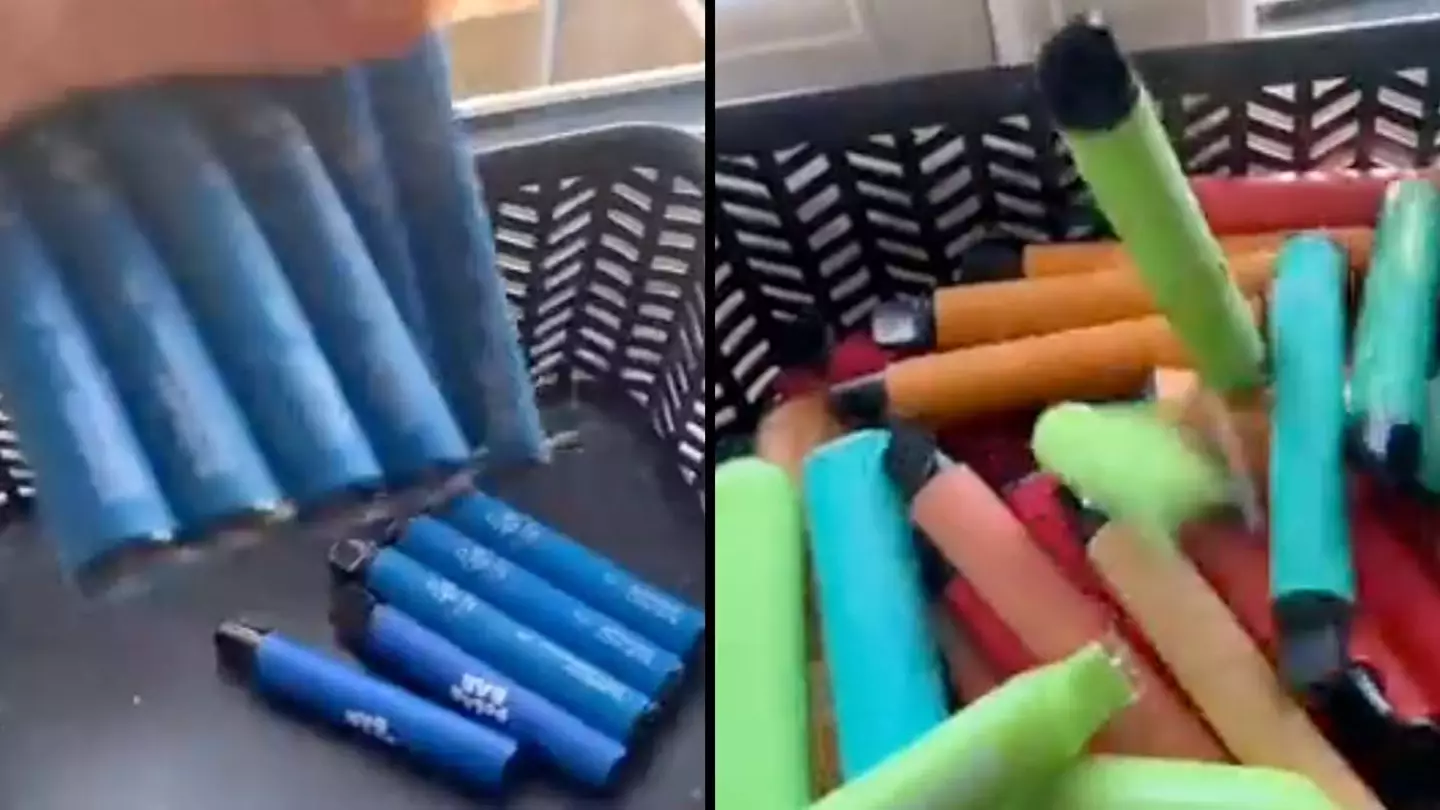 Woman shows disturbing amount Elf pens she's gone through