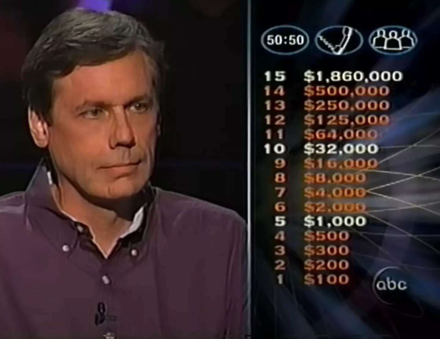 He was competing for $1.86 million in the second go round (ABC)