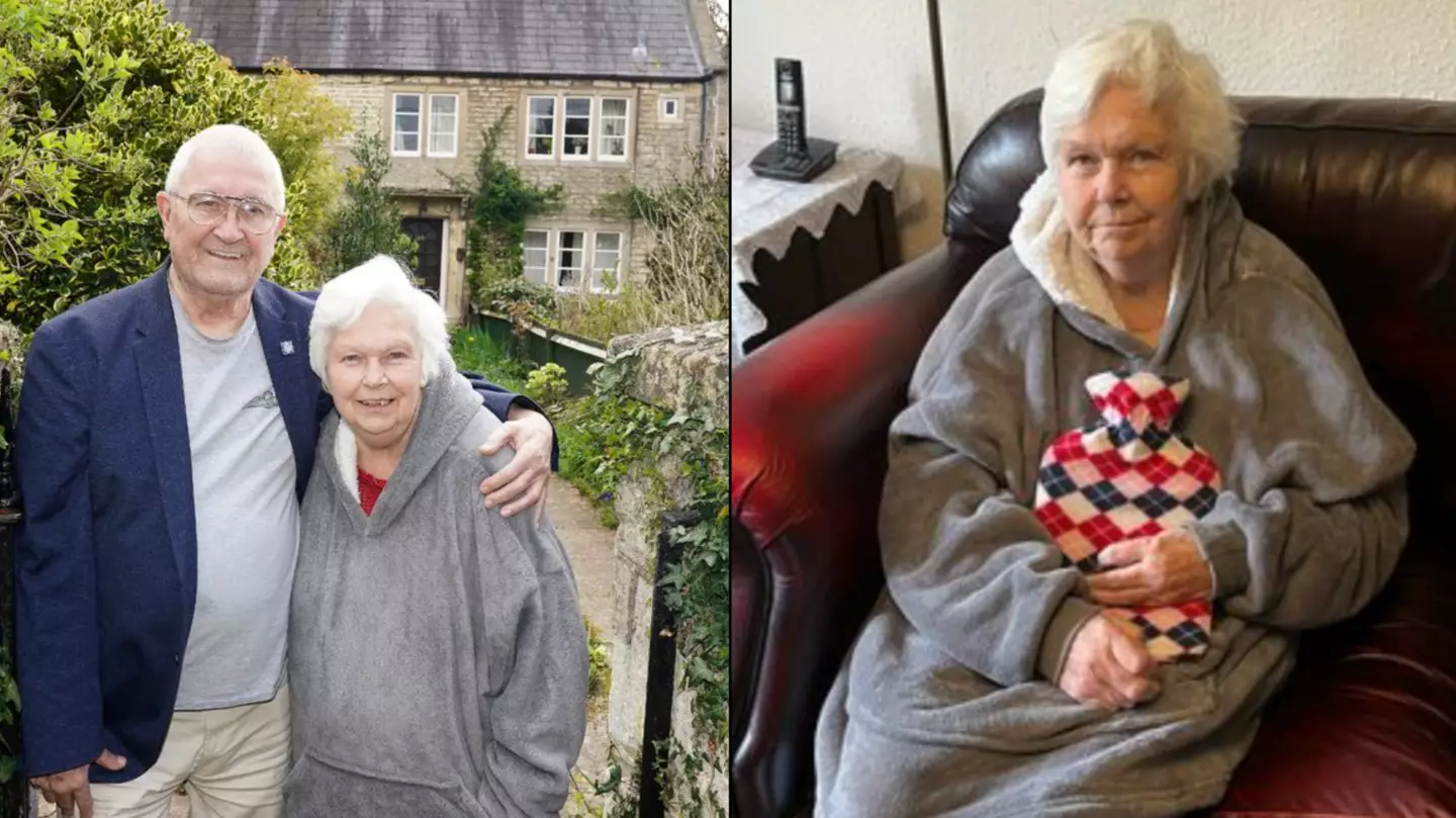 Elderly Couple Sleep In Coats As Heating Bills Become More Expensive Than Ever