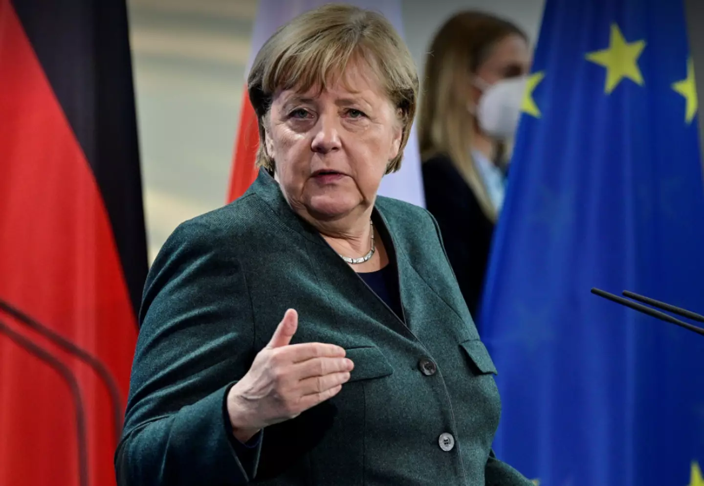 Merkel has announced a lockdown for unvaccinated German citizens.
