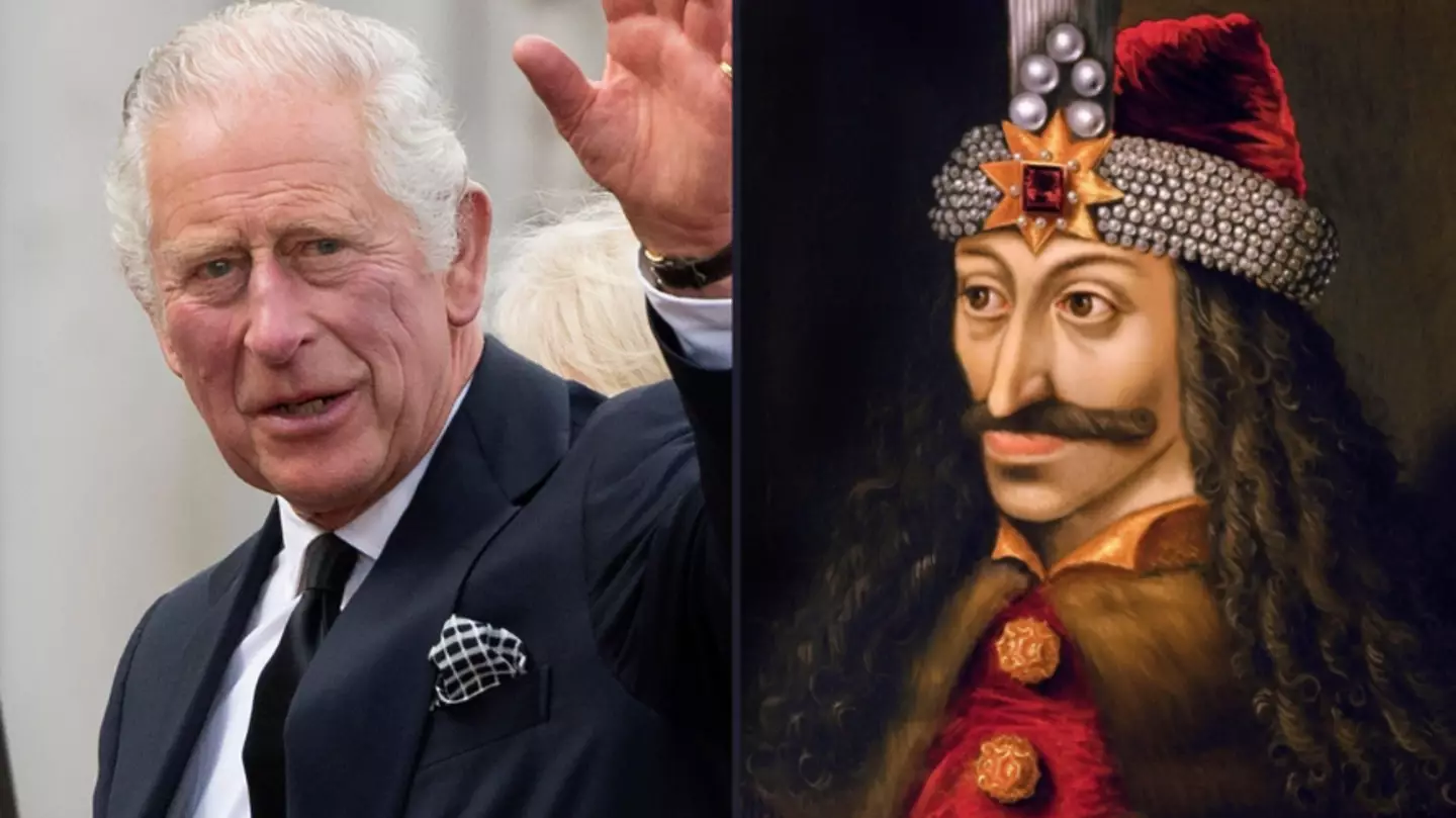 King Charles III is an actual descendant for the 'real-life' Count Dracula