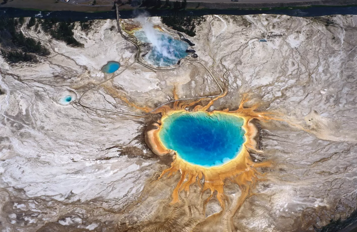 The Grand Prismatic Spring at Yellowstone National Park. (Getty Stock)