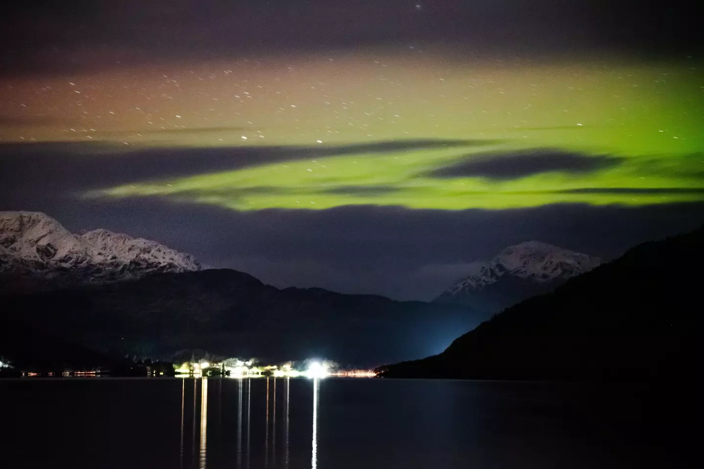 The Northern Lights were spotted across the UK over the weekend.