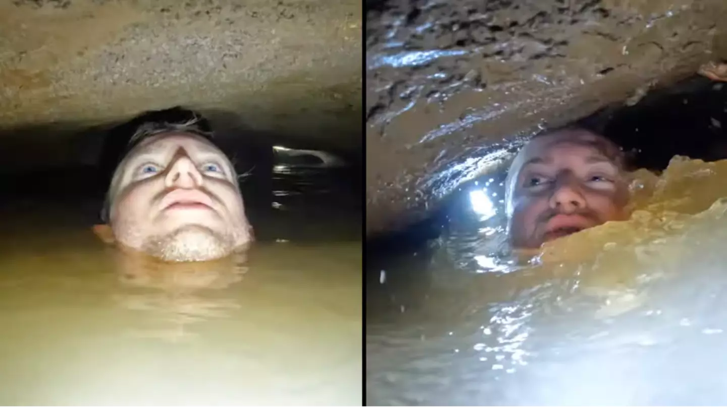 Men exploring abandoned cave 'nearly drown' after missing an air pocket and panicking